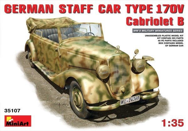 MiniArt 35107 GERMAN STAFF CAR MB 170V. CABRIOLET (1:35)