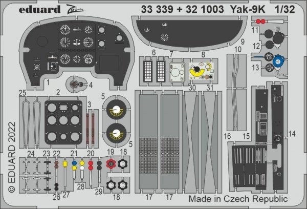 Eduard 321003 Yak-9K ICM 1/32