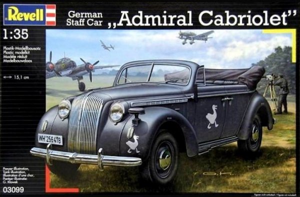 Revell 03099 German Staff Car - Admiral Cabriolet (1:35)