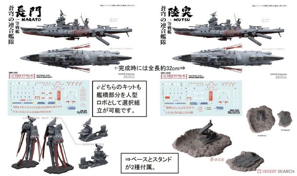 Suyata SRK-001 Space Rengo Kantai Nagato Space Main Battleship 1/700