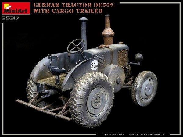 MiniArt 35317 GERMAN TRACTOR D8506 WITH CARGO TRAILER 1/35