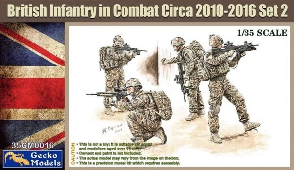 Gecko Models 35GM0016 British Infantry in combat Circa 2010-12 SET 2 1/35
