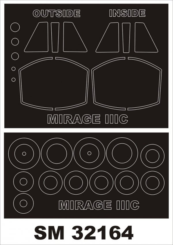 Montex SM32164 MIRAGE IIIC ITALERI 1/32