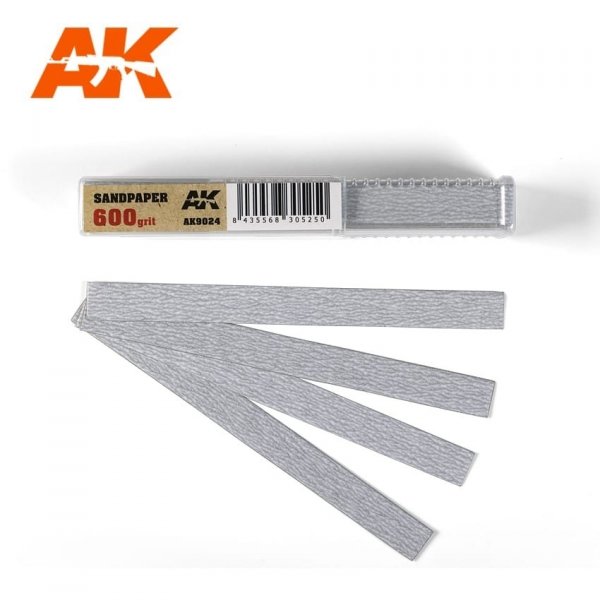 AK Interactive AK9024 SANDPAPER GRAIN 600 (DRY)