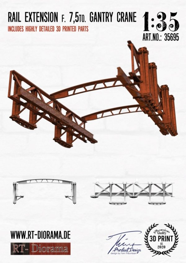 RT-Diorama 35695 Rail Extension f. 7,5to. Gantry Crane 1/35