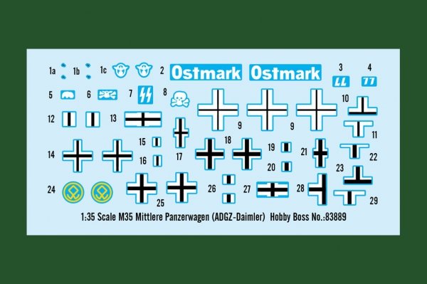 Hobby Boss 83889 M35 Mittlere Panzerwagen ADGZ-Daimler 1/35