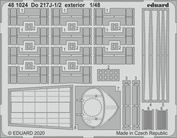 Eduard 481024 Do 217J-1/2 exterior 1/48 ICM