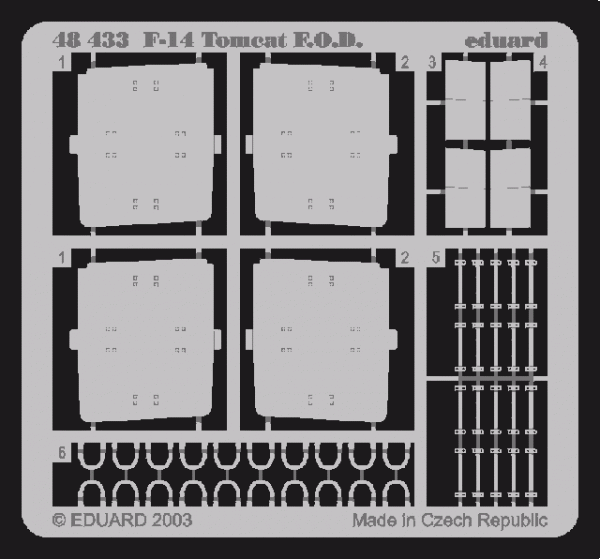 Eduard 48433 F-14 F. O.D. 1/48  (HASEGAWA)