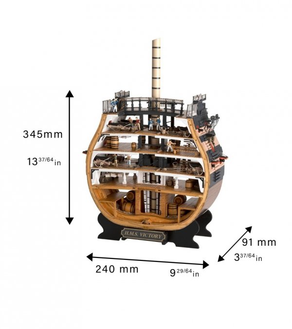 ARTESANIA LATINA 20500 Przekrój sekcji okrętu HMS Victory 1/72