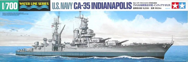 Tamiya 31804 U.S. Navy CA-35 Indianapolis 1/700