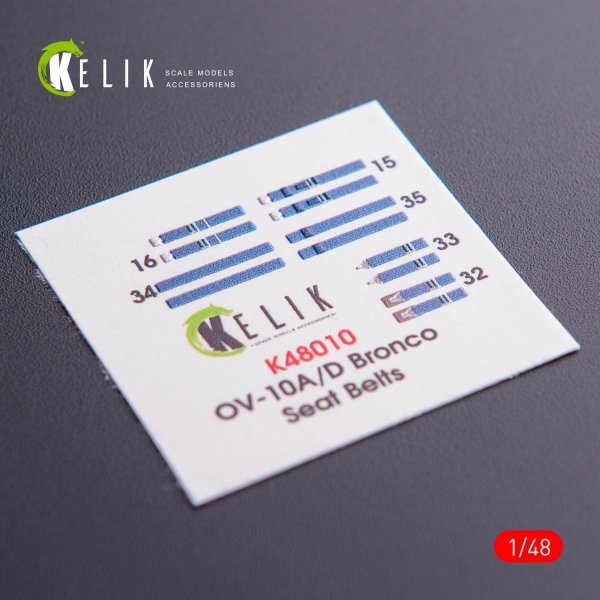 KELIK K48011 OV-10D+ BRONCO INTERIOR 3D DECALS FOR ICM KIT 1/48