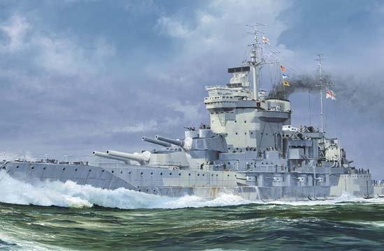 Trumpeter 05795 HMS Warspite 1942 1/700