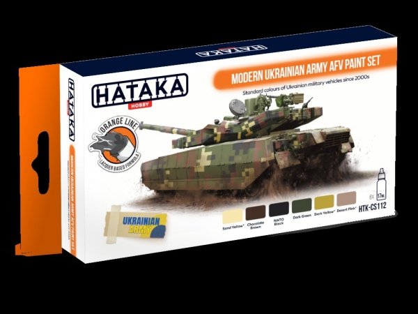 Hataka HTK-CS112 Modern Ukrainian Army AFV paint set  (6x17ml)