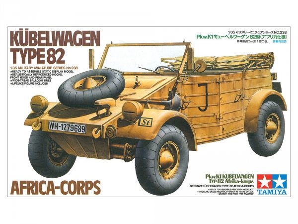 Tamiya 35238 German Kbelwagen Type 82 Africa-Corps (1:35)