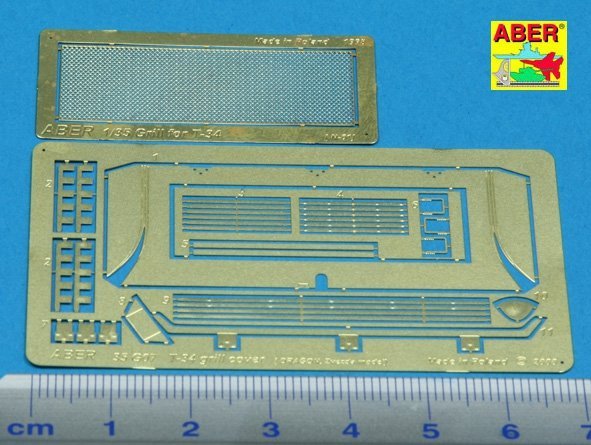 Aber 35G07 Grille covers for russian tank T-34 (1:35)