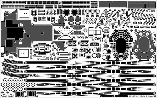 Pontos 35033F1 ADMIRAL GRAF SPEE 1939 Detail Up Set 1/350