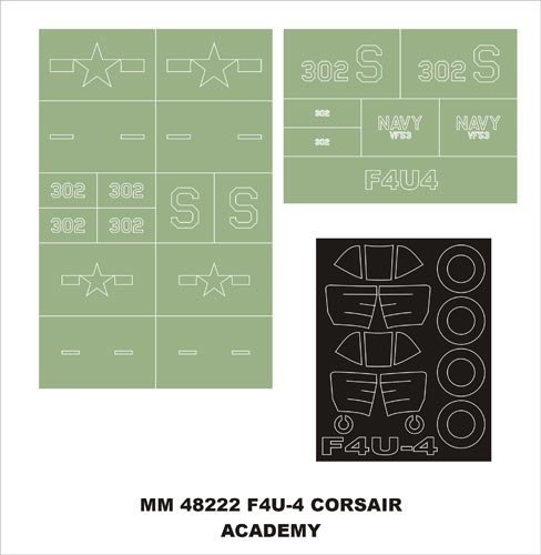 Montex MM48222 F4U-4 Corsair ACADEMY 