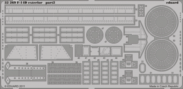 Eduard 32269 F-14D exterior TRUMPETER (1:32)