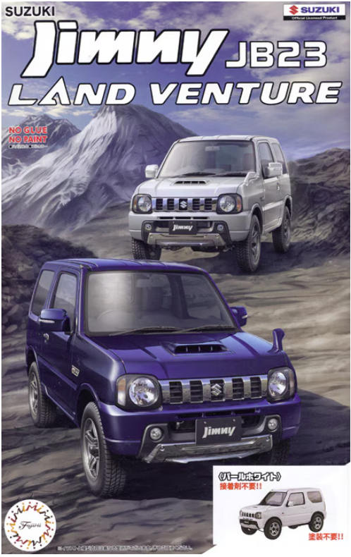 Fujimi 066318 Suzuki Jimny JB23 Land Venture Pearl White 1/24