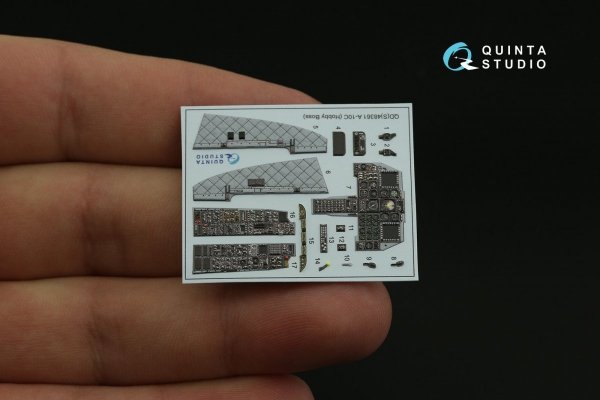 Quinta Studio QD48361 A-10C 3D-Printed &amp; coloured Interior on decal paper (Hobby Boss) 1/48