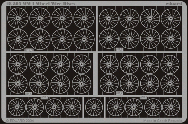 Eduard 48505 WWI Wheel Wire Discs 1/48