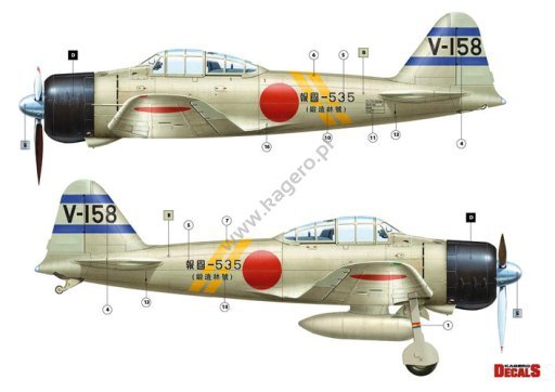 Kagero KD48005 Mitsubishi A6M2 Model 21 1/48