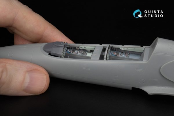 Quinta Studio QD+48602 L-39C 3D-Printed &amp; coloured Interior on decal paper ( Trumpeter )( with 3D-printed resin parts ) 1/48