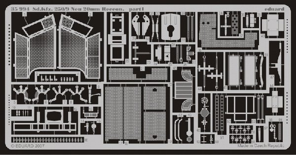 Eduard 35994 Sd.Kfz.250/9 Neu 20mm Reccon. DRAGON 1/35