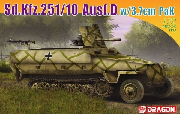 Dragon 7280 SdKfz.251/10 ,Ausf.D w.3,7 PaK (1:72)