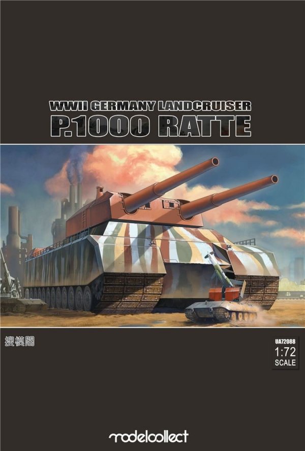 Modelcollect UA72088 WWII German Landcruiser P.1000 ratte (1:72)