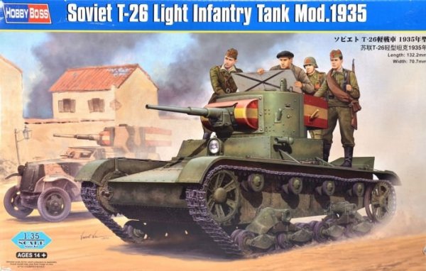 Hobby Boss 82496 Soviet T-26 Light Infantry Tank Mod.1935 (1:35)