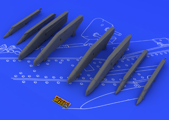 Eduard 648054 Su-25K wing pylons 1/48