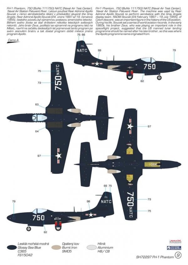 Special Hobby 72297 FH-1 Phantom Demonstration Teams and Trainers 1/72