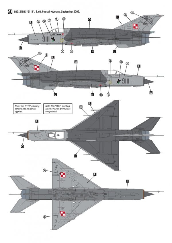 Hobby 2000 32019 MiG-21MF Polish Air Force (TRUMPETER + CARTOGRAF + MASKI ) 1/32
