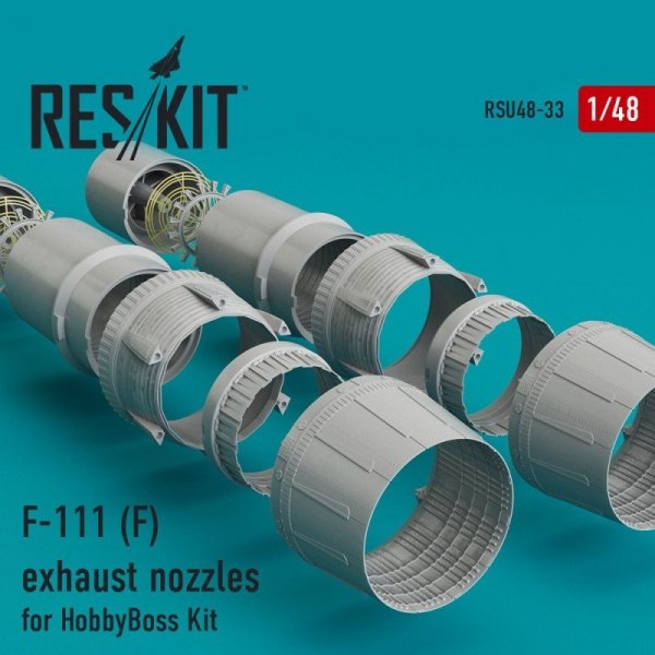 RESKIT RSU48-0033 F-111 F exhaust nozzles for HobbyBoss kit 1/48
