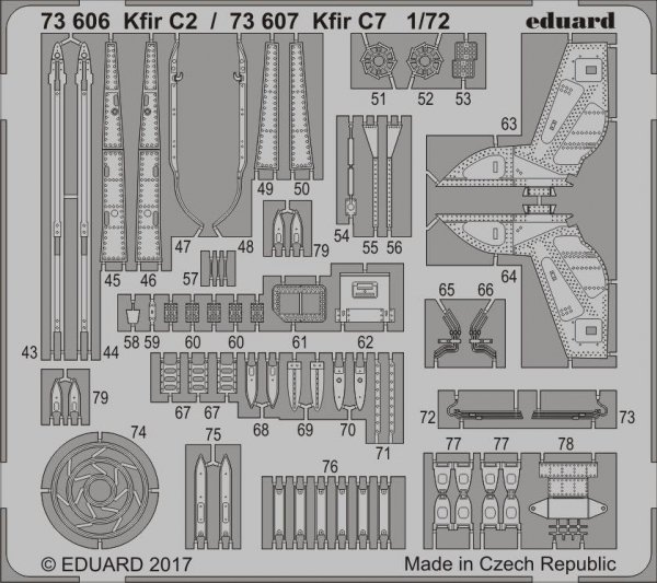 Eduard 73606 Kfir C2 AMK 1/72