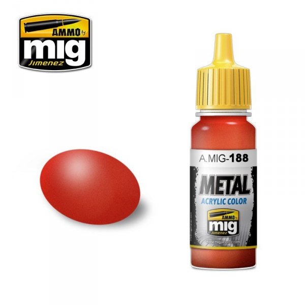 AMMO of Mig Jimenez 0188 METALLIC RED 17ml