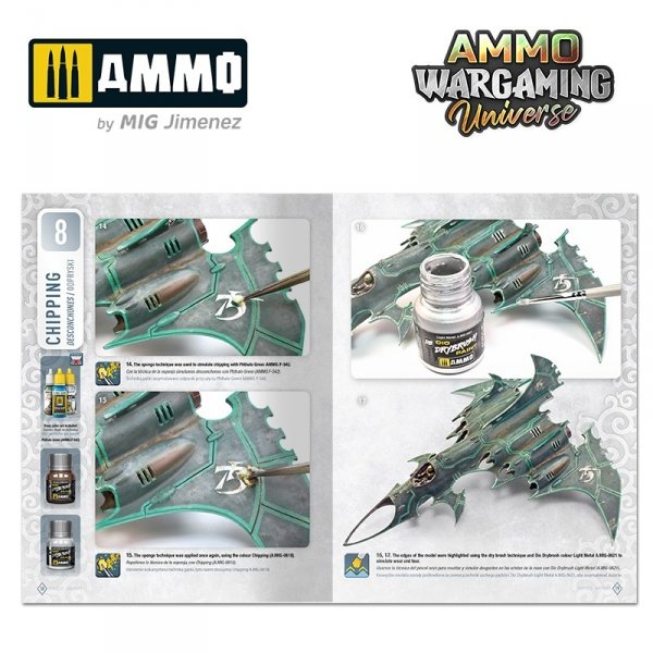 Ammo of Mig 6927 AMMO WARGAMING UNIVERSE Book 08 - Aircraft and Spaceship Weathering (English, Castellano, Polski)