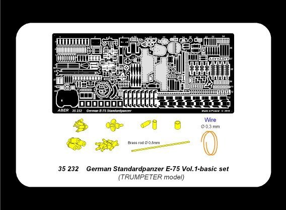 Aber 35232 German standardpanzer E-75 - vol. 1 - basic set (1:35)
