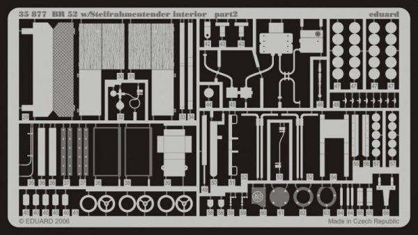 Eduard 35877 BR 52 w/ Steifrahmentender interior 1/35 Trumpeter