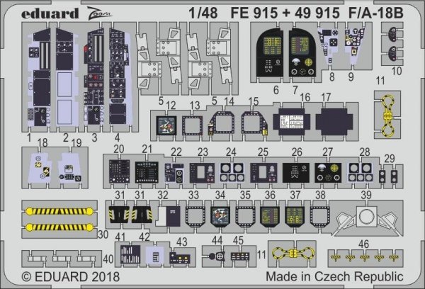 Eduard FE915 F/ A-18B KINETIC MODEL 1/48