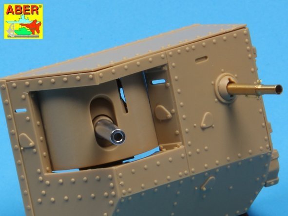 Aber 35L-155 Barrels for British WWI Tank Mark IV – Male (1:35)	