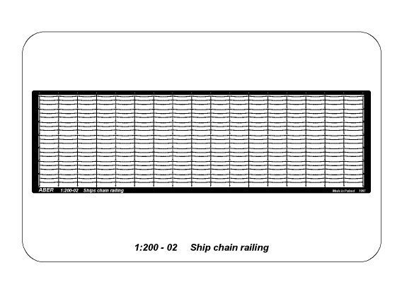 Aber 200-02 Ship chain railings (1:200)