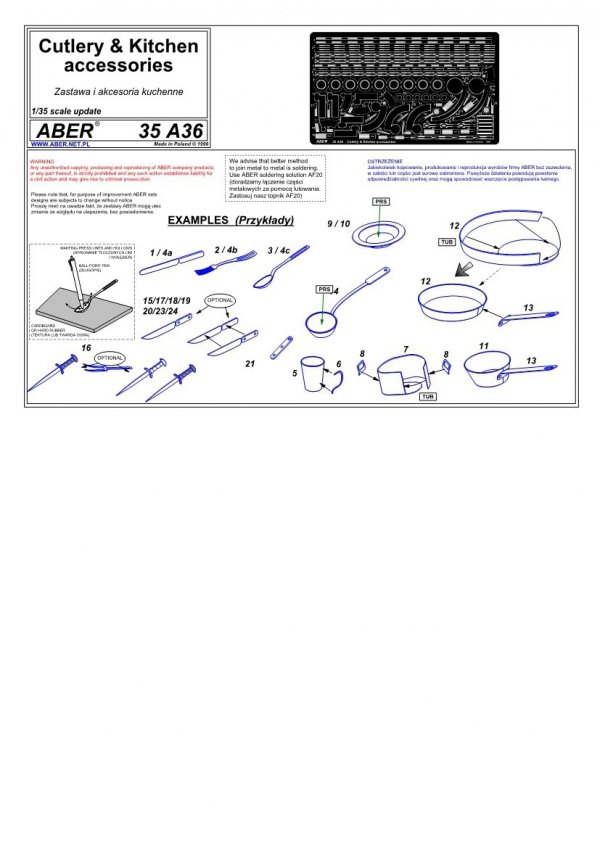 Aber 35A036 Zastawa i akcesoria kuchenne (1:35)