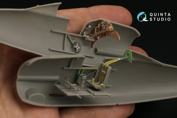 Quinta Studio QD48297 Gloster Gladiator MKI 3D-Printed &amp; coloured Interior on decal paper (Roden) 1/48