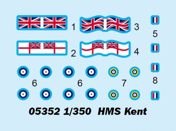 Trumpeter 05352 HMS Kent 1/350