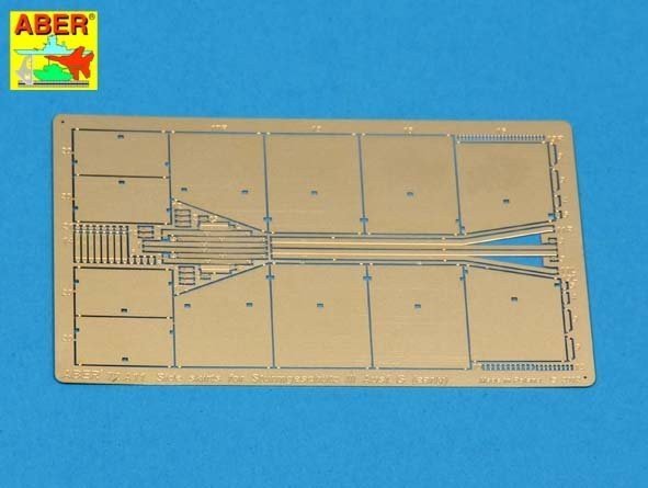 Aber 72A11 Osłony boczne do Sturmgeschutz III (wczesne) / Side skirts for Sturmgeschutz III (Early model) 1/72