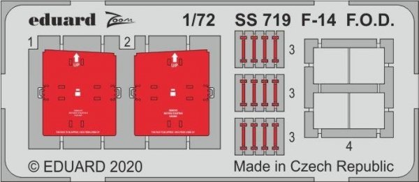Eduard SS719 F-14 F. O.D. 1/72 GREAT WALL HOBBY