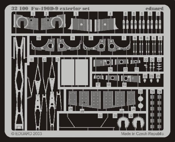 Eduard 32100 Fw 190D-9 exterior 1/32 Hasegawa