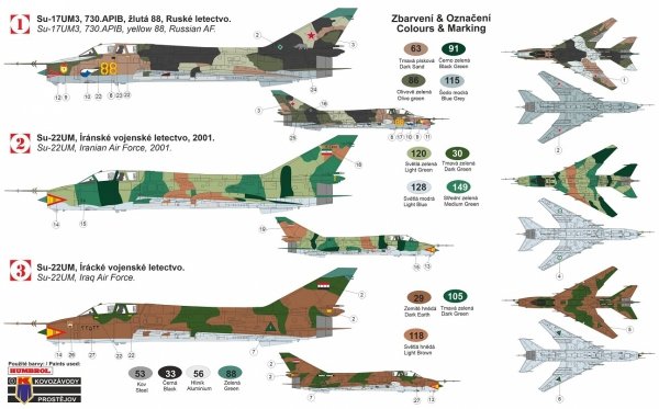 Kovozavody Prostejov KPM0208 Su-17UM3/Su-22UM 1/72